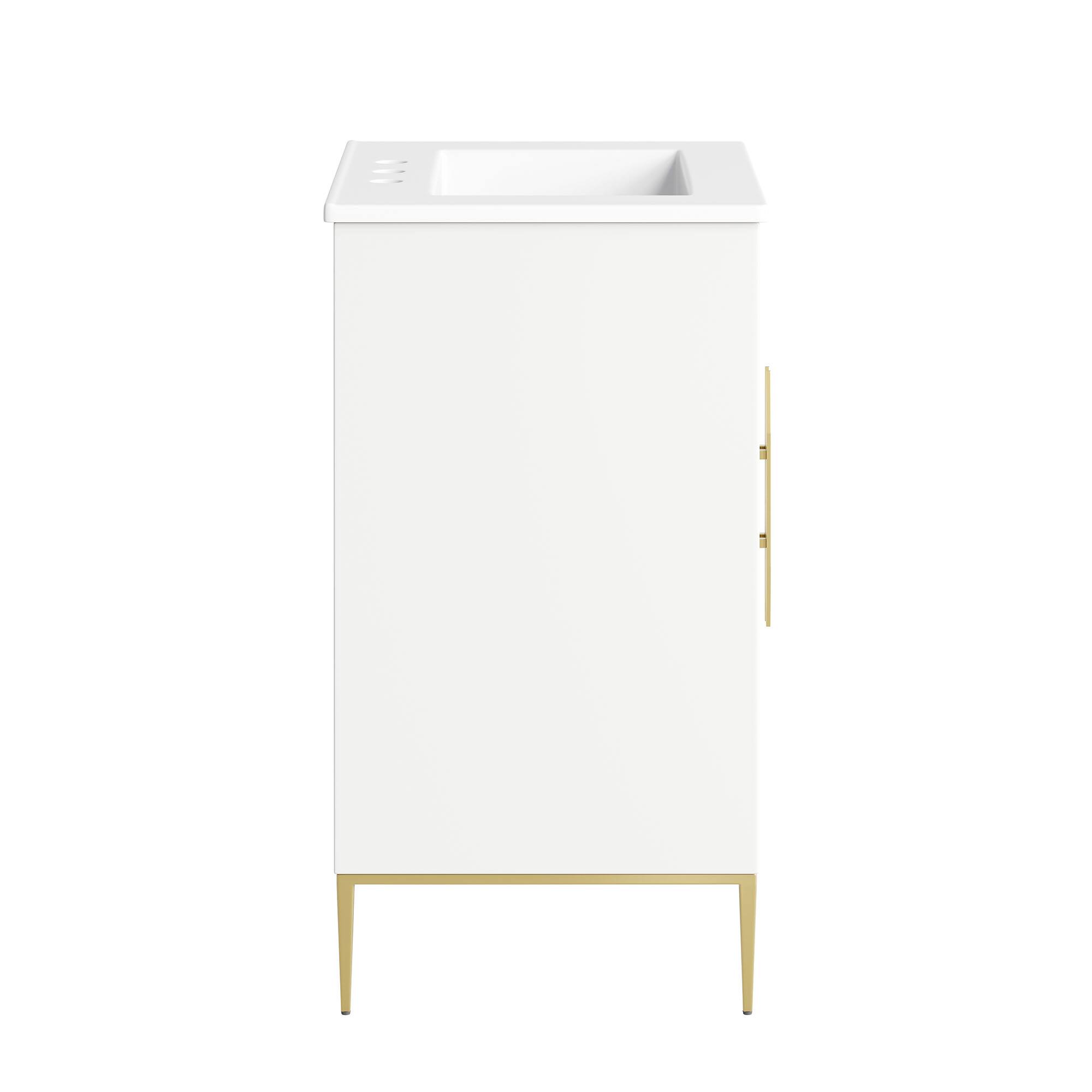 Alt View 2. Modway - Awaken 24" Bathroom Vanity by Modway - White White.