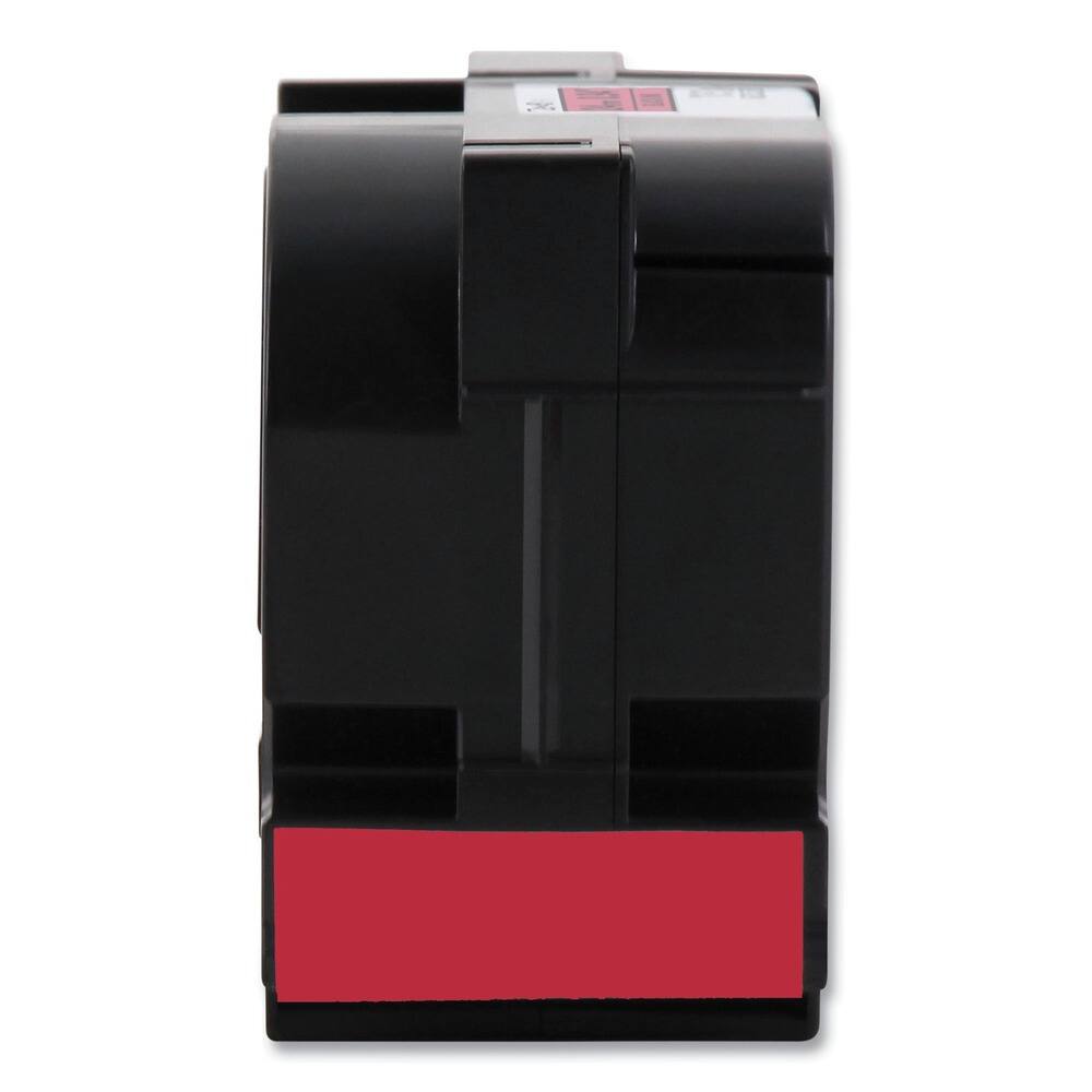 Left. Brother - Brother P-Touch TZE461CS 1.4 in. x 26.2 ft. TZe Standard Adhesive Laminated Labeling Tape - Black on Red - Red.