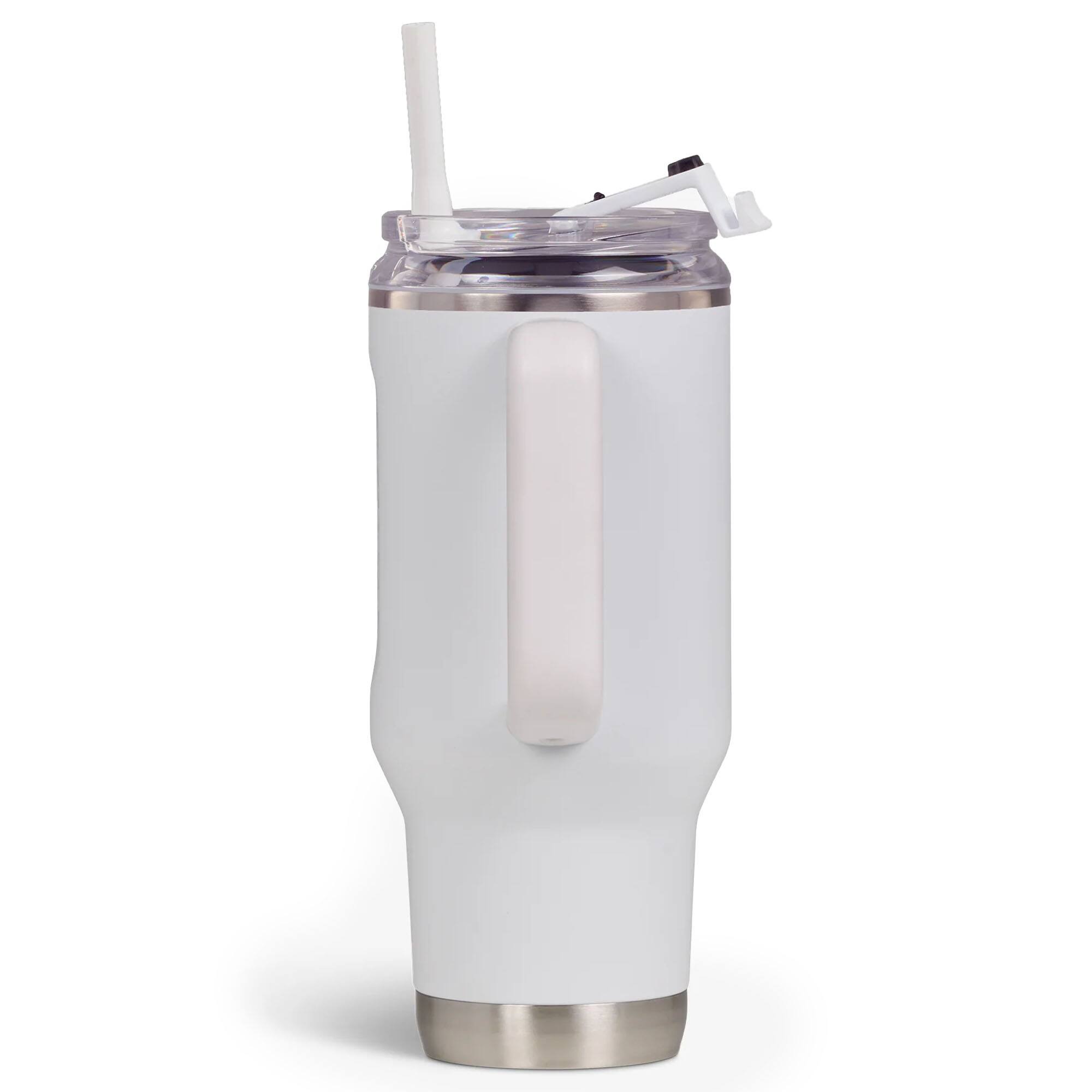 Alt View 3. Igloo - IGLOO 32 oz. Flip ‘n’ Sip Stainless Steel Travel Mug, White - White.