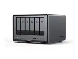 UGREEN - NASync DXP6800 Pro 6-Bay Thunderbolt NAS, Intel i5, 8GB DDR5, 4x M.2, 10GbE, 2x TBT4, SD Slot (Diskless) - Black