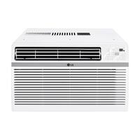 LG - 350 Sq. Ft. 8,000 BTU Window Air Conditioner with Remote - White - Front_Zoom