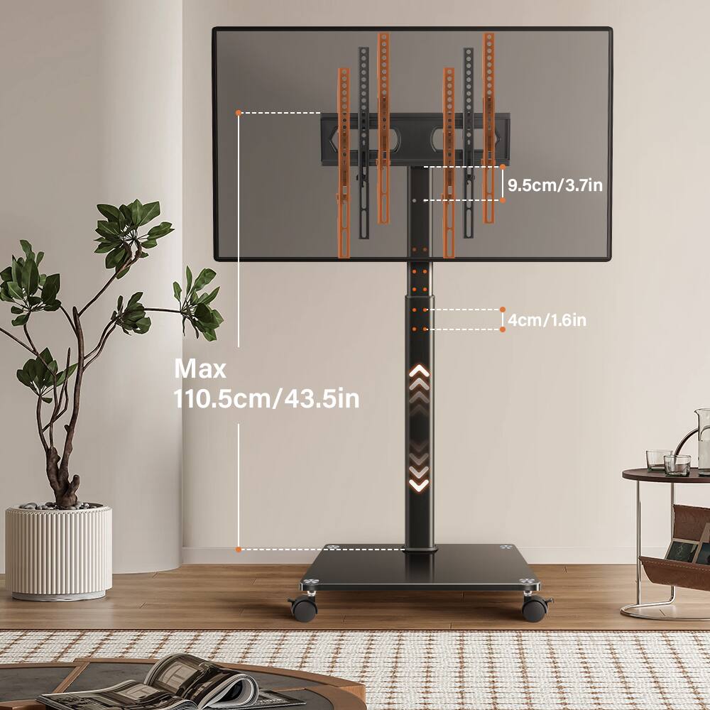 9.5cm/3.7in  
4cm/1.6in  
Max 110.5cm/43.5in