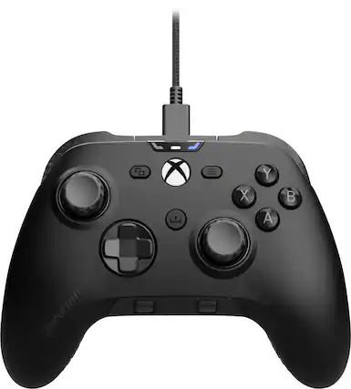 Front. SCUF - Valor Pro Wired Performance Controller for Xbox Series X|S, Xbox One, and PC - Black.