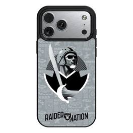 Keyscaper - NFL - Las Vegas Raiders iPhone Magnetic Bump Case - 15 - Black