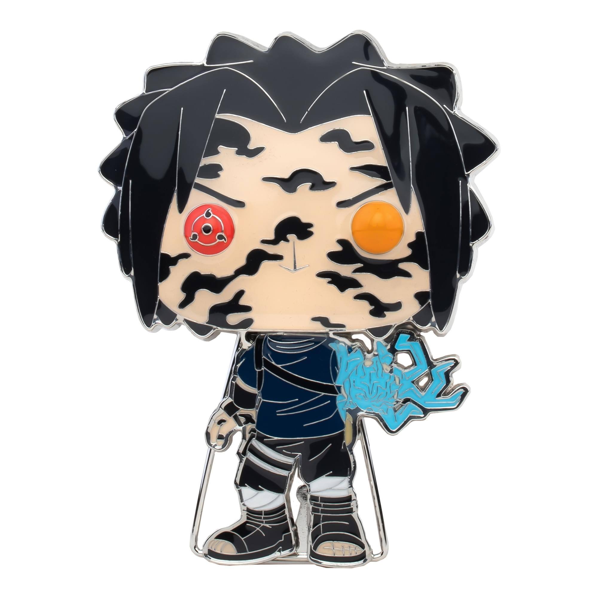 Alt View 10. Funko - Naruto 3 Inch Funko POP Pin | Sasuke - Black.
