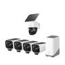 eufy - eufyCam S3 Pro 4-Cam Kit + SoloCam S340, Solar Camera Outdoor Wireless, 4K MaxColor Night Vision, No Blind Spots - White