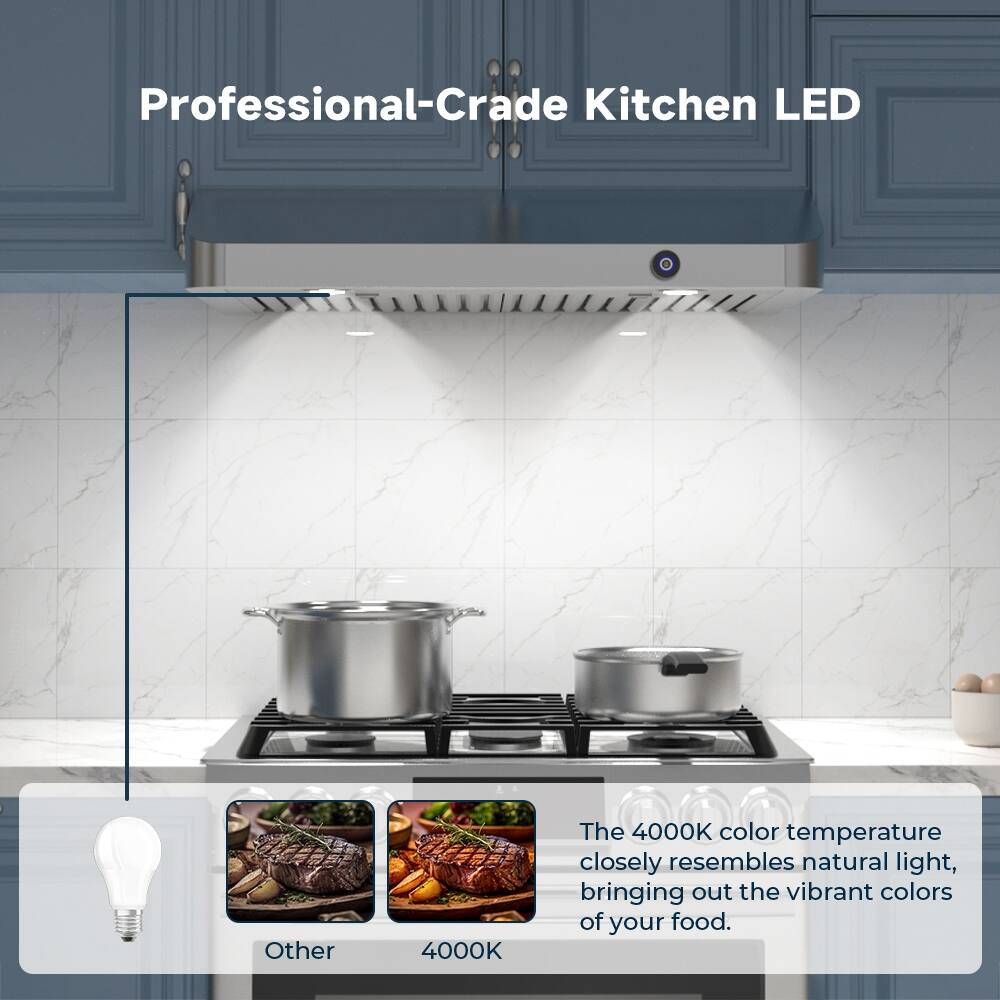 Professional-Crude Kitchen LED

The 4000K color temperature closely resembles natural light, bringing out the vibrant colors of your food.