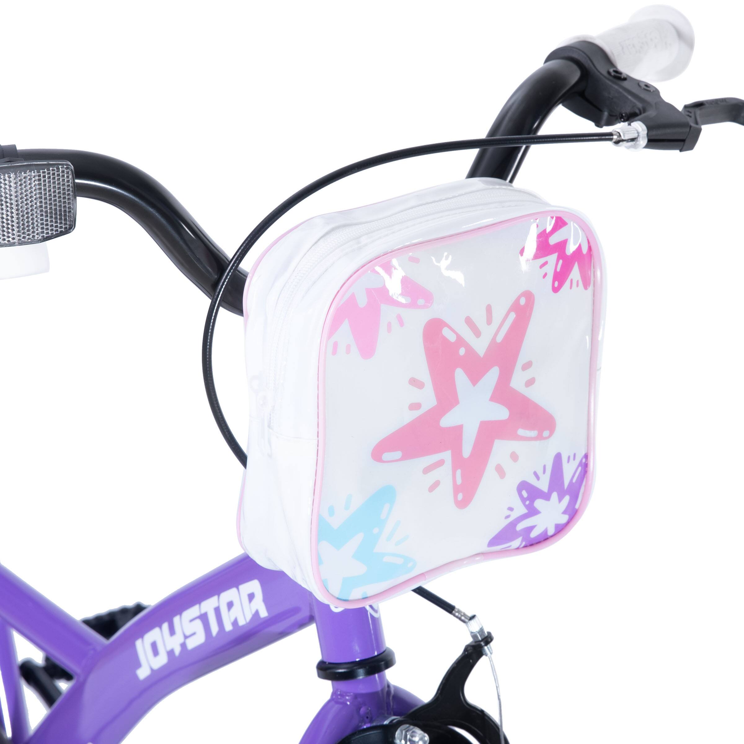 Alt View 6. JOYSTAR - JOYSTAR Zinnia 20" Kids Bike for Ages 7-13 Girls, Children's Bicycle with Training Wheels & Doll Seat, Purple - Purple.