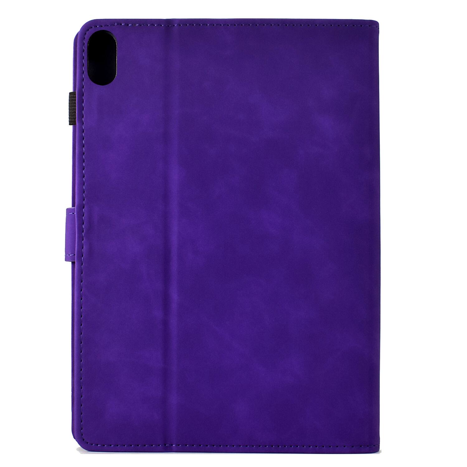 Left. Dteck - Shockproof Folio Case for Apple iPad (10th Generation) 10.9" 2022 with Smart Sleep Wake, PU Leather Stand Wallet Cover - Purple.