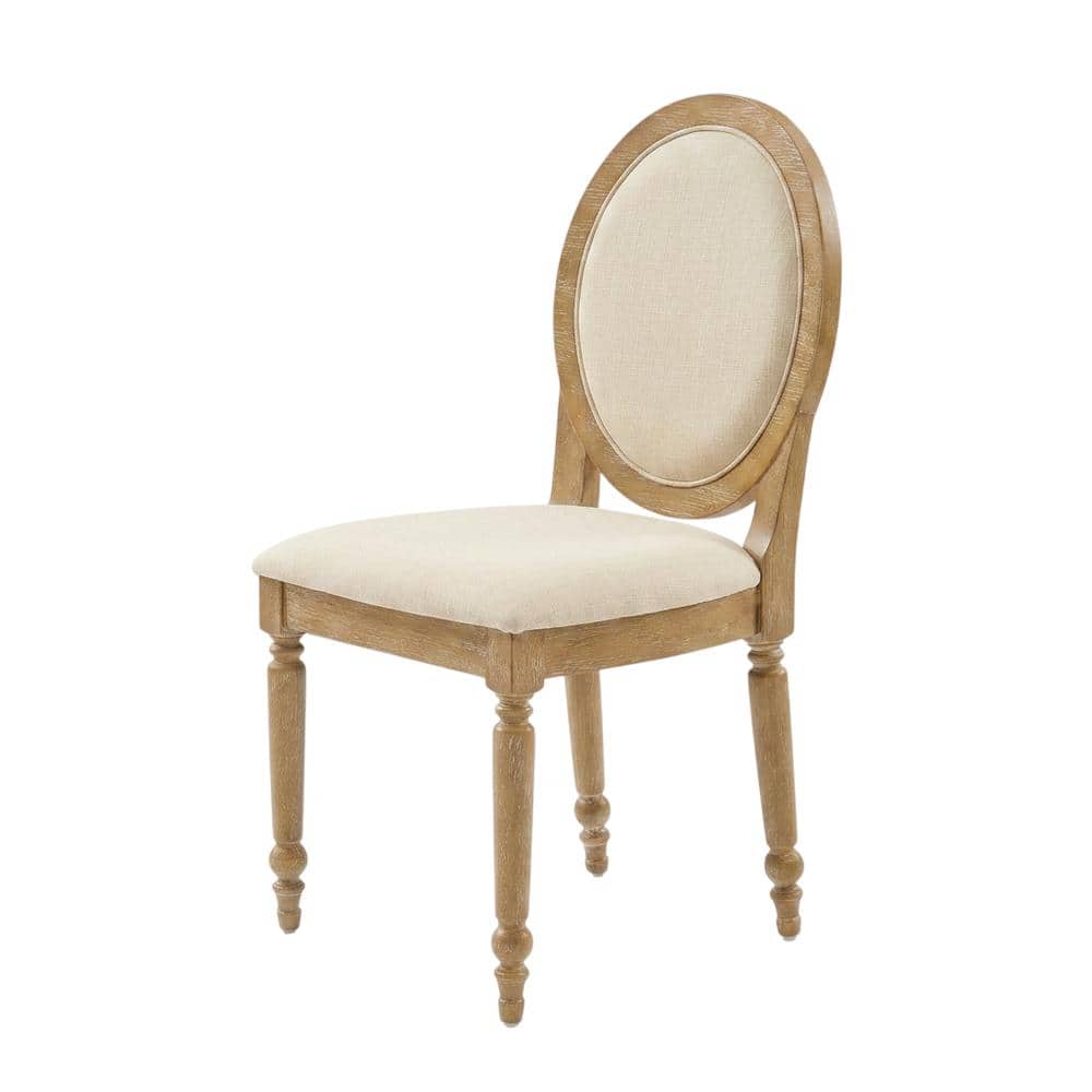 Crosley Furniture - Daphne 2-Piece Dining Chair Set /Crème - 2 Chairs - Rustic Brown