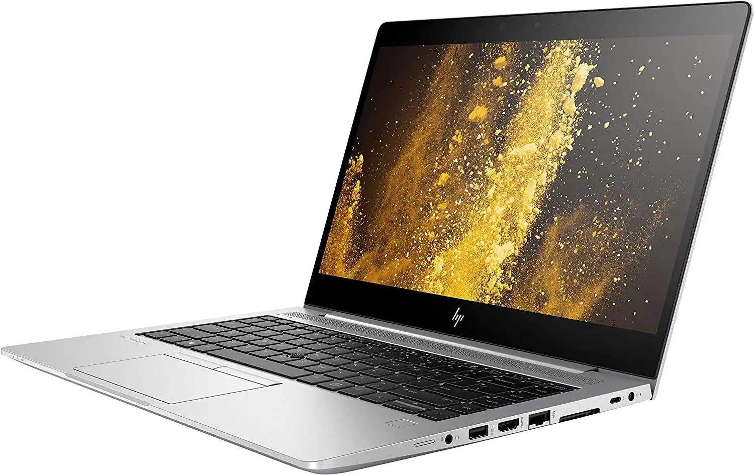Left. HP - EliteBook 840 G6 14" Laptop - Intel 8th Gen Core i7 with 32GB Memory - Intel UHD Graphics 620 - 2TB SSD - Silver.