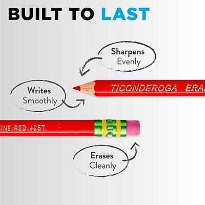 BUILT TO LAST

Sharpens Evenly
Writes Smoothly
TICONDEROGA ERA
FINE RED 425T
Erases Cleanly
