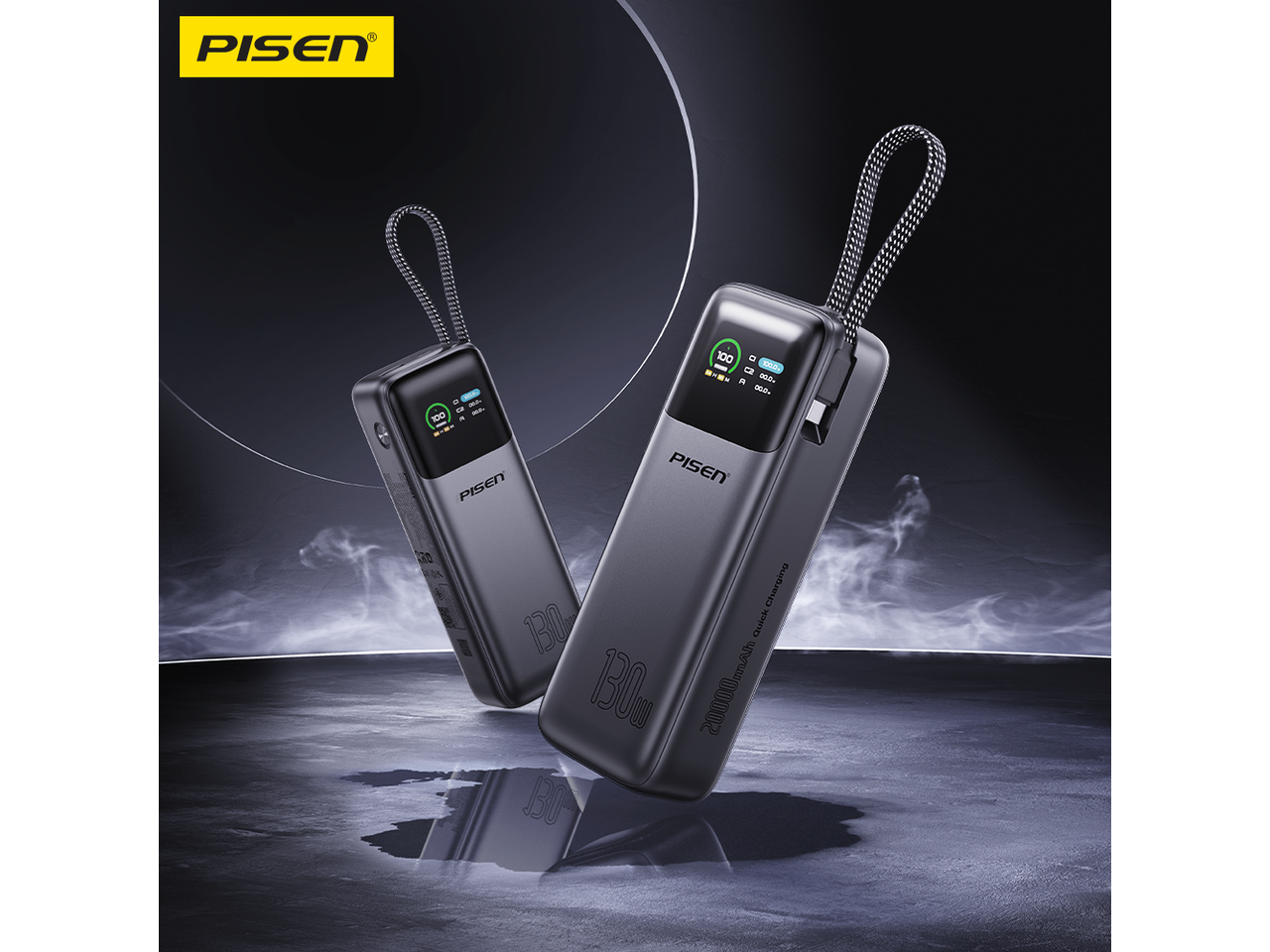 PISEN

" - - - WILD... 100 "

100 saur. SHEX M 00.0. 00.0

PISEN

PISEN

DE ON

Charging 130% Quick 130g 20000mAh BOOM