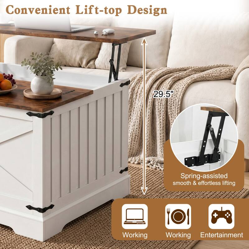 Convenient Lift-top Design

29.5"

Spring-assisted smooth & effortless lifting

Working
Working
Entertainment