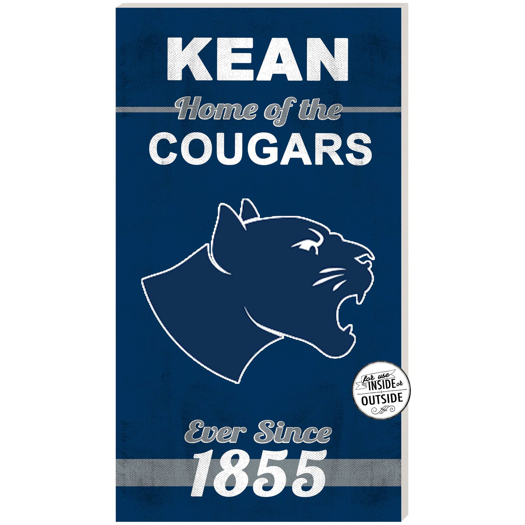 Kean University Cougars 11" x 20" Indoor/Outdoor Home Of The Sign