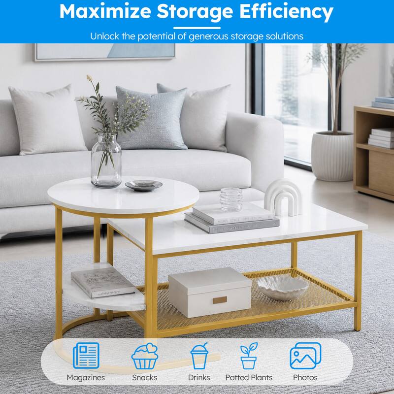 Maximize Storage Efficiency  
Unlock the potential of generous storage solutions

- Magazines
- Snacks
- Drinks
- Potted Plants
- Photos