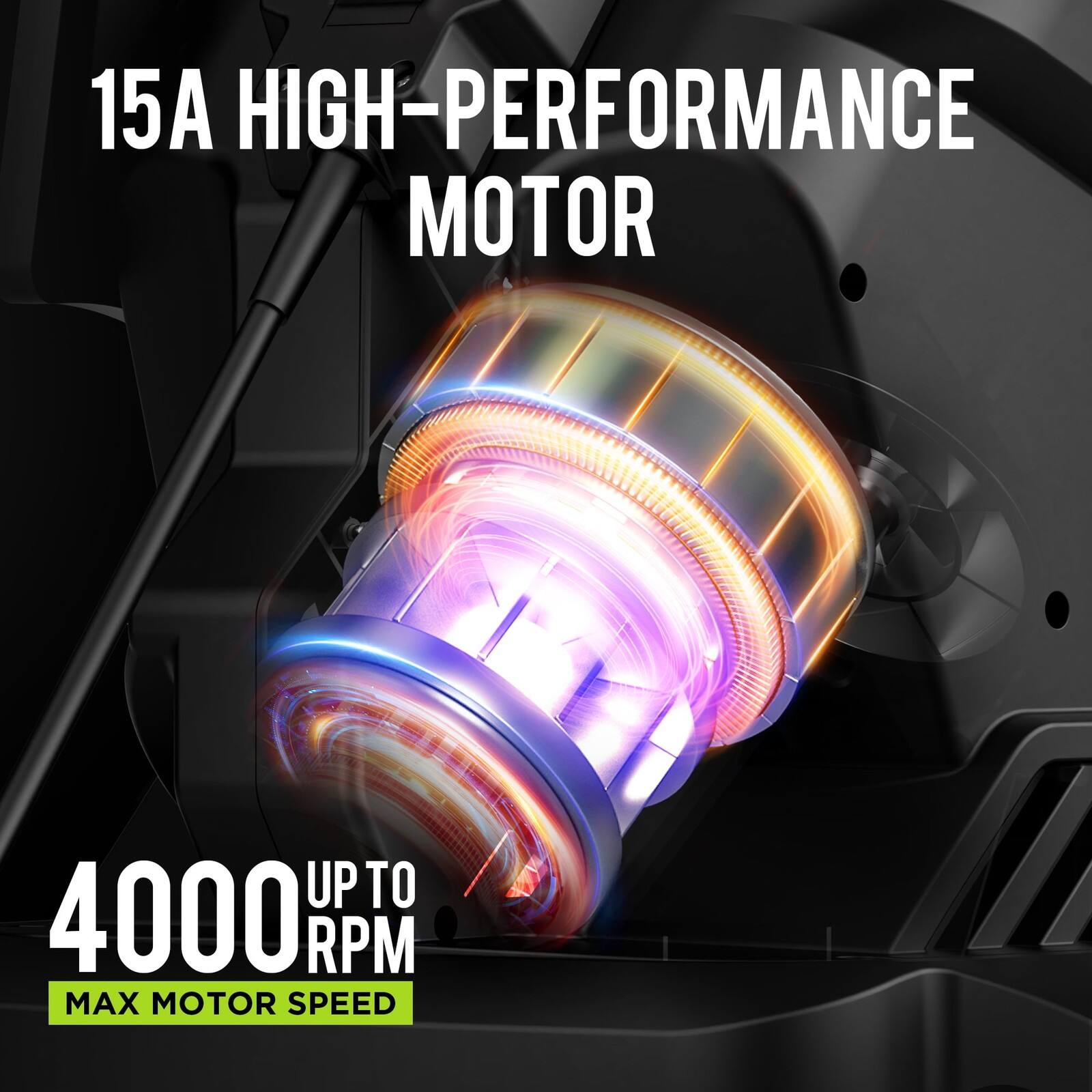 15A HIGH-PERFORMANCE MOTOR  
UP TO 4000 RPM MAX MOTOR SPEED