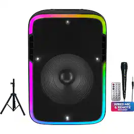 iQ Sound - 15” Bluetooth Party Speaker with True Wireless Stereo