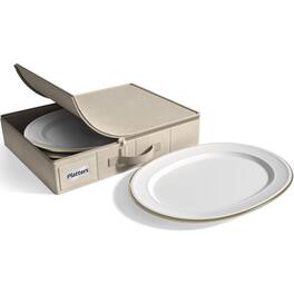 Sorbus - China Platter Storage Containers - Beige