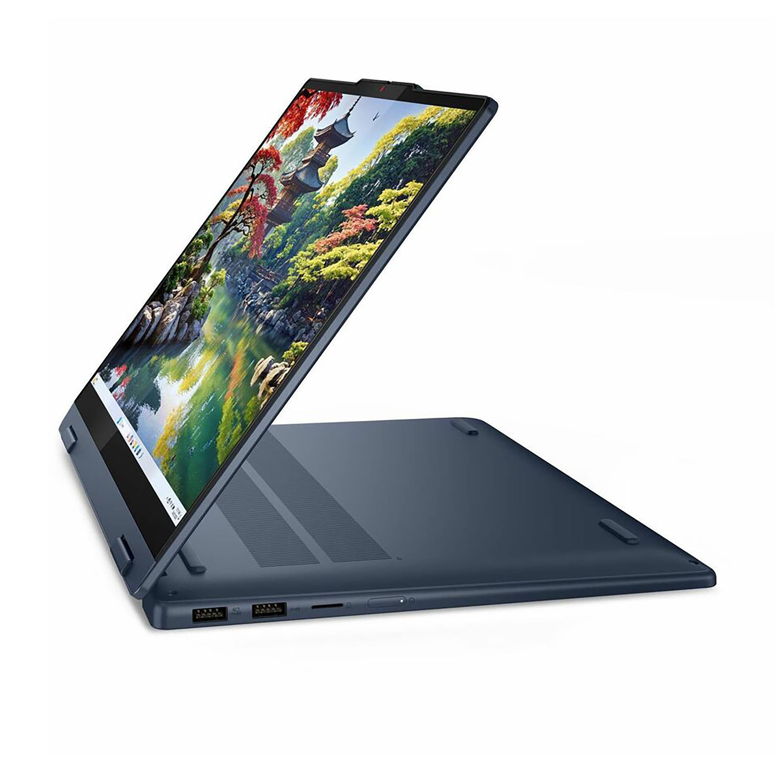 Left. Lenovo - IdeaPad 5 2-in-1 14" Touchscreen Laptop - Intel Ultra 5 with 8GB Memory - 256GB SSD - Cosmic Blue.