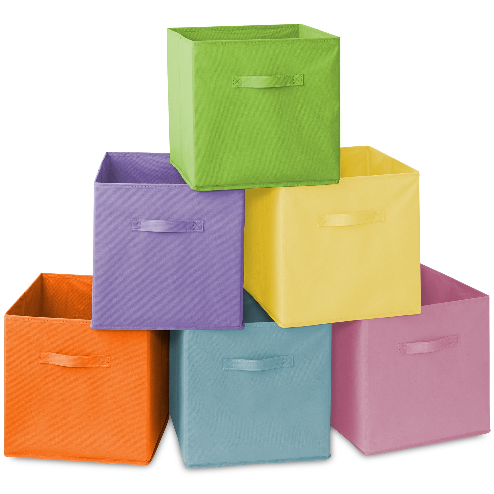 Casafield - (Set of 6) Collapsible Fabric Cubes - Storage Bins