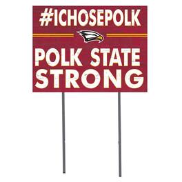 Jardine - Polk State College Eagles 18" x 24" I Chose Yard Sign - Red