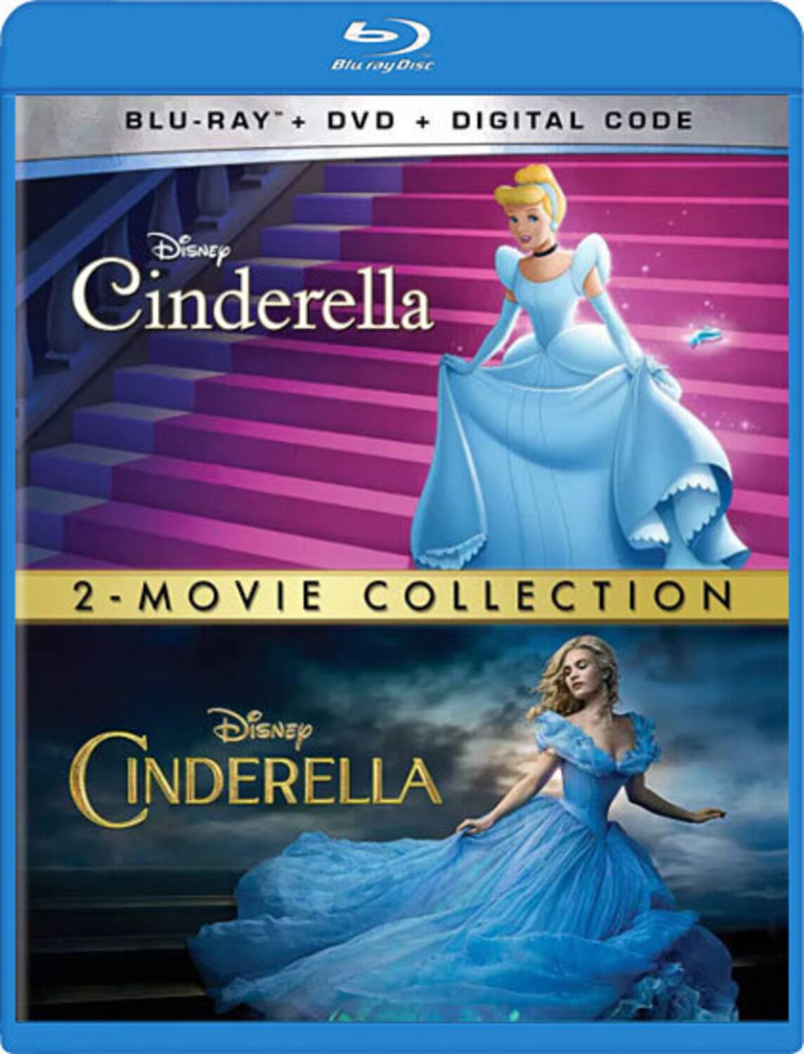 Front. Cinderella (1950) / Cinderella (2015)   - BLU-RAY.