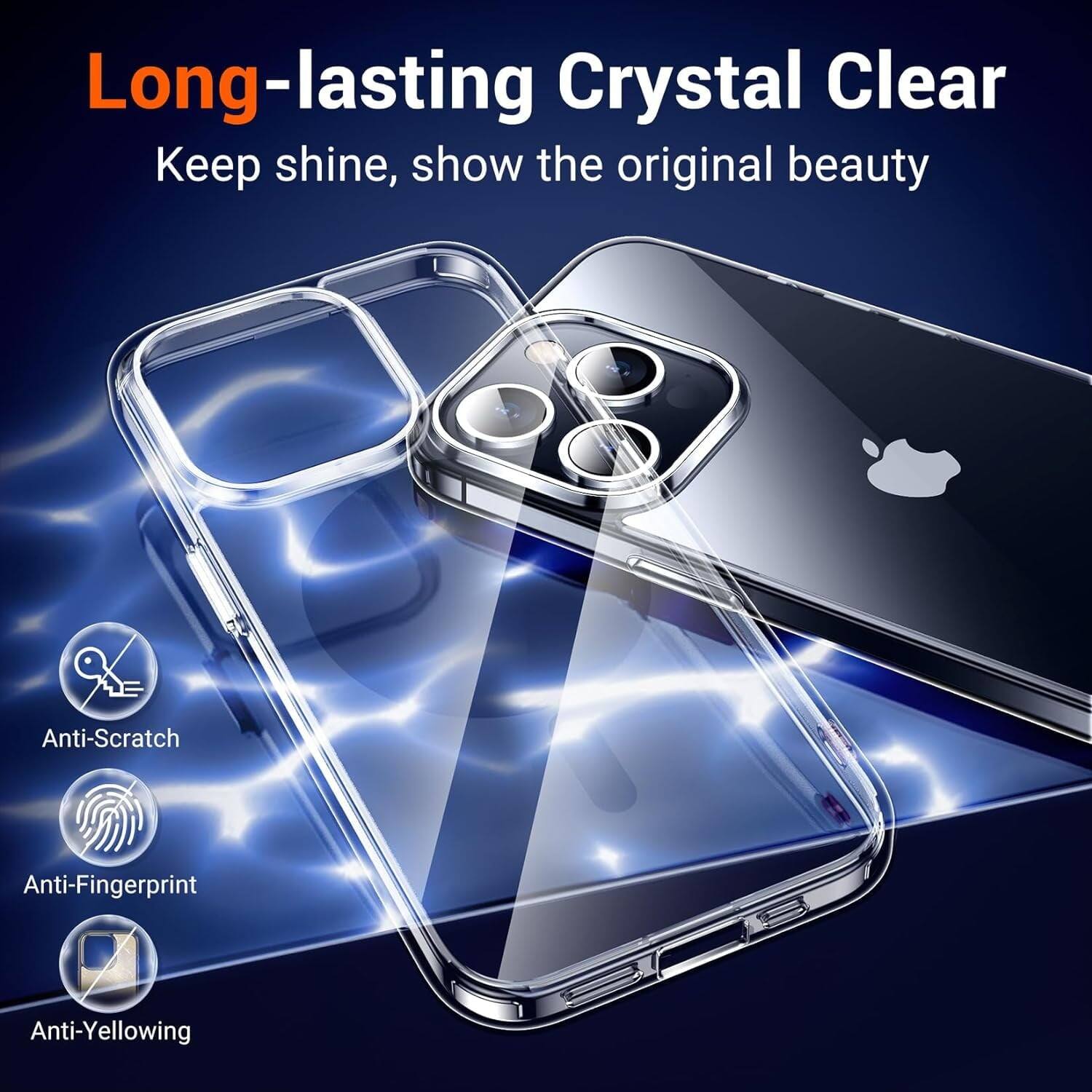 Long-lasting Crystal Clear, Keep shine, show the original beauty, Anti-Scratch, Anti-Fingerprint, Anti-Yellowing