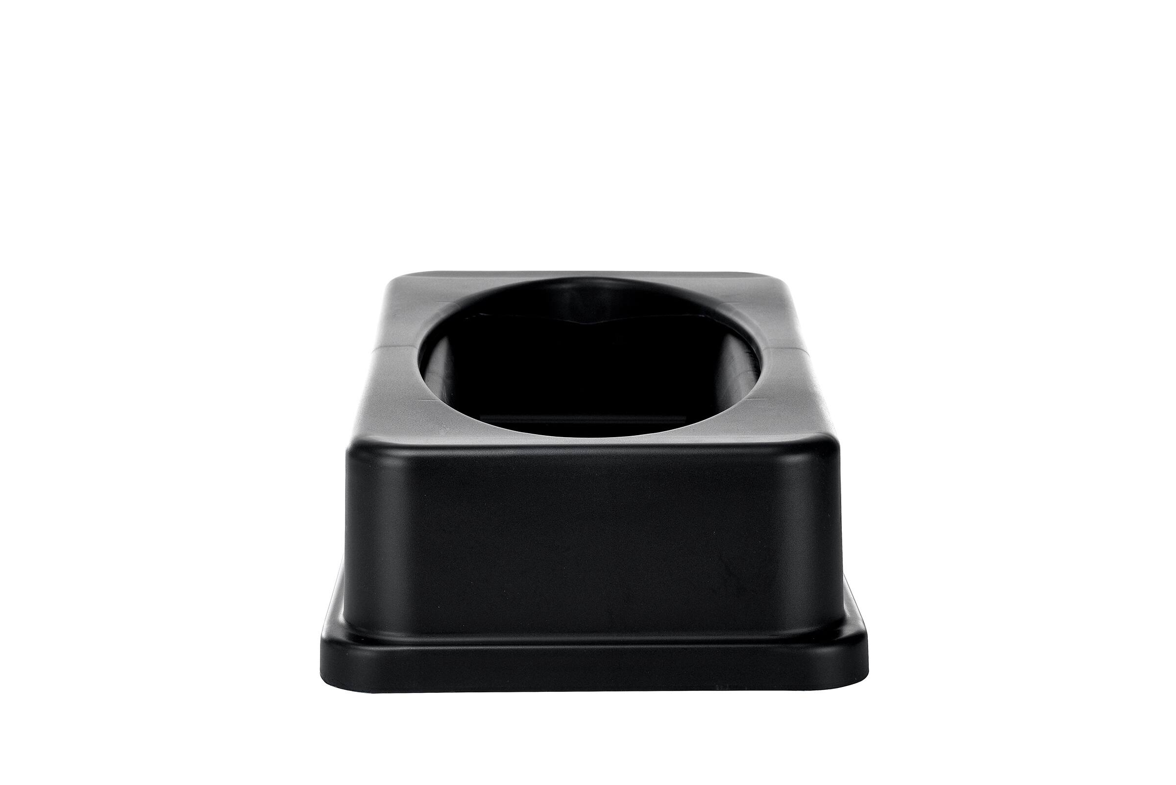 Alt View 6. Alpine Industries - 23 Gallon Drop Shot Swing Trash Can Lid - Black.