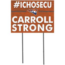 Jardine - Carroll University Pioneers 18" x 24" Yard Sign - Orange