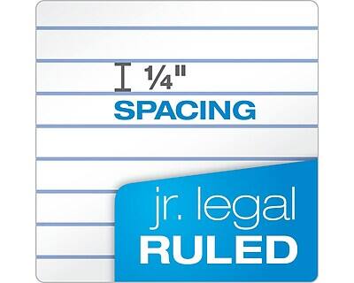 I 1/4" SPACING  
jr. legal RULED