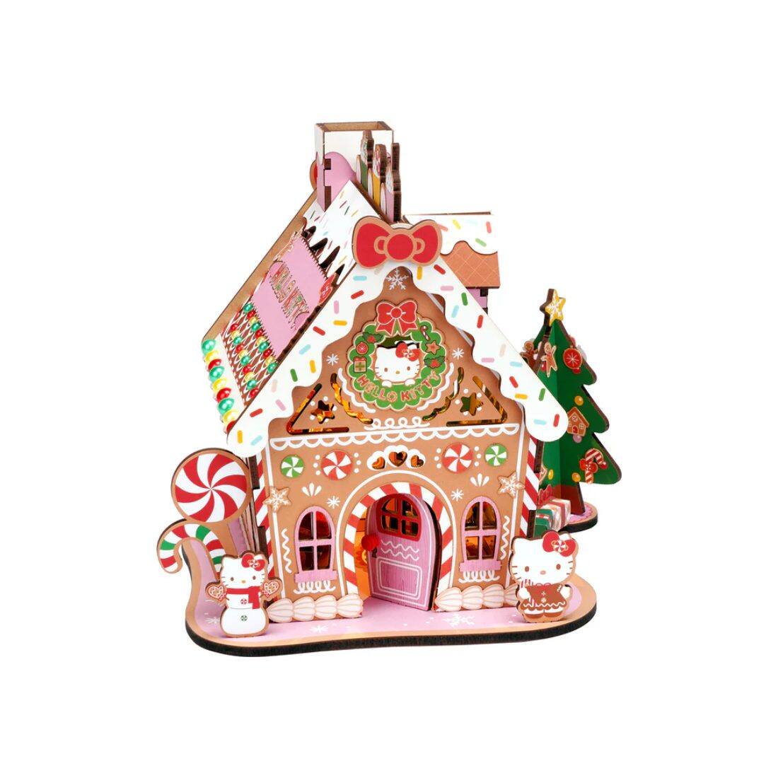 Angle. 3D Puzzle - DIY 3D Puzzle - Hello Kitty Gingerbread House 266pcs.