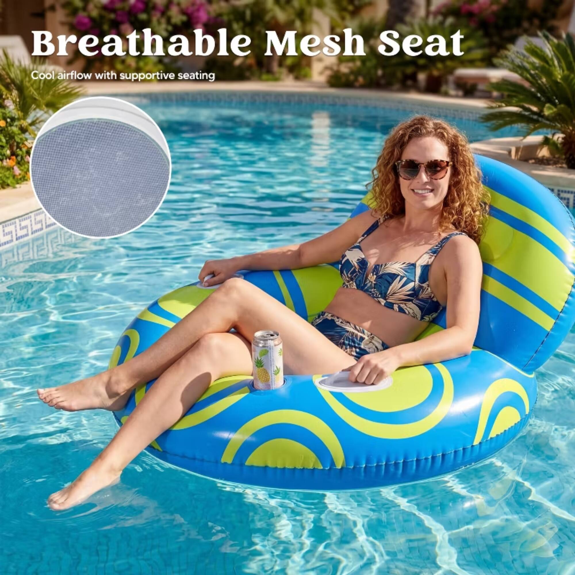 Breathable Mesh Seat  
Cool airflow with supportive seating
