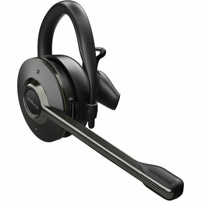 Front. Jabra - Jabra Engage 75 SE Earset - Mono - Wireless - Bluetooth/DECT - 328.1 ft - 40 Hz to 16 kHz - Earbud, Behind-the-ear - Black.