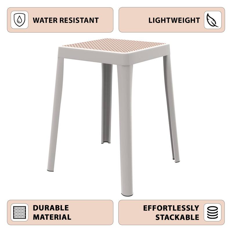 WATER RESISTANT  
LIGHTWEIGHT  
DURABLE MATERIAL  
EFFORTLESSLY STACKABLE
