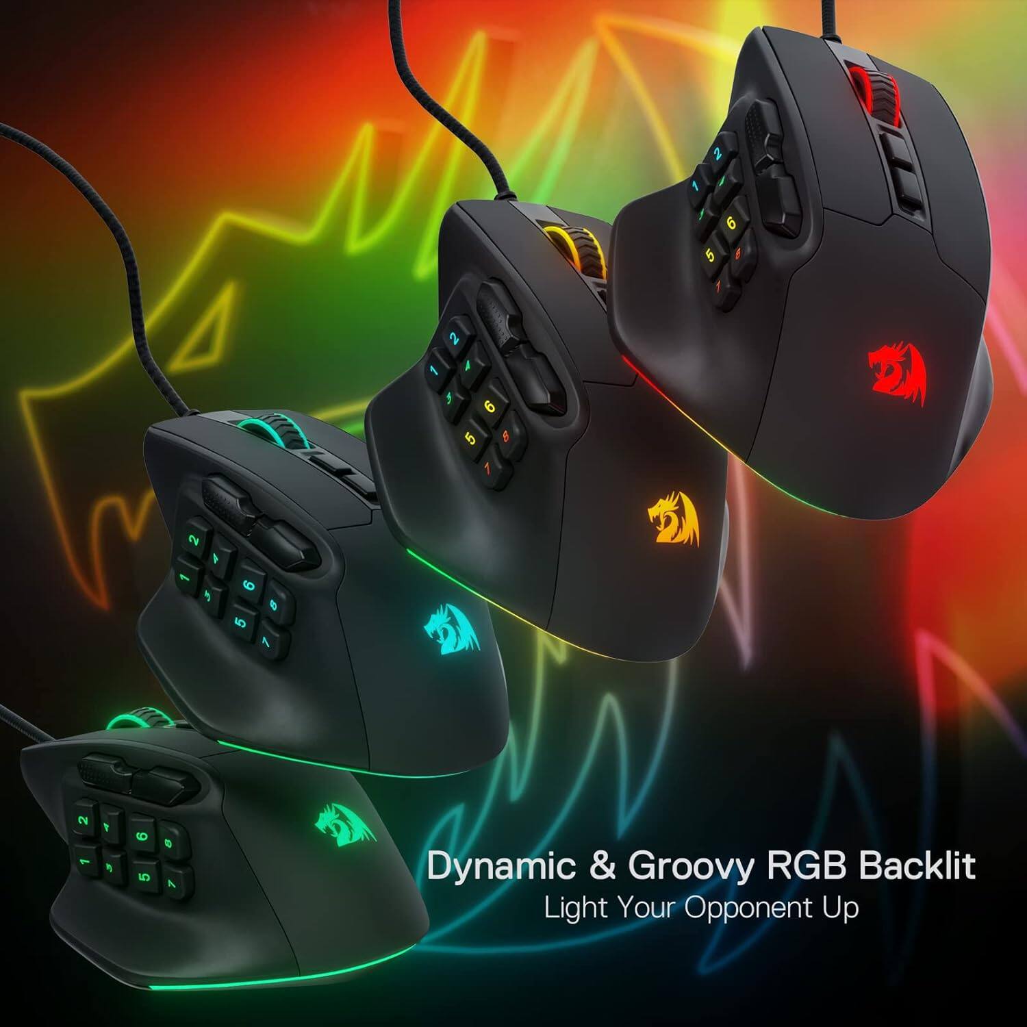 2
9
5
2
1
6 5
8

Dynamic & Groovy RGB Backlit
Light Your Opponent Up