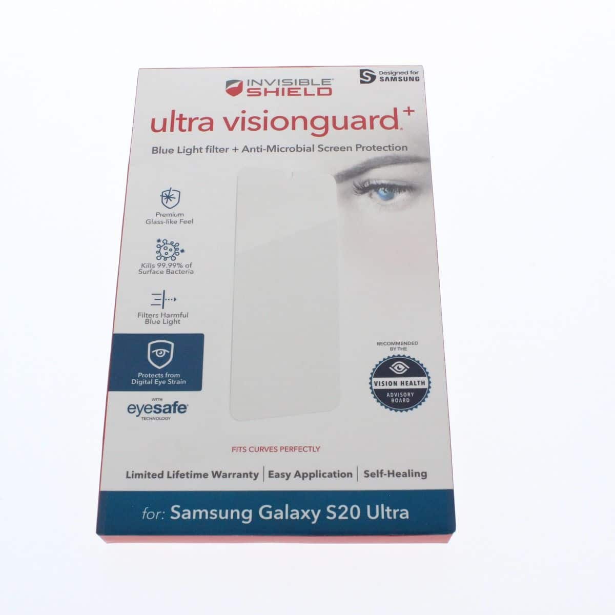 ZAGG - Screen Protector FIT Samsung Galaxy S20 Ultra Ultra visionguard+ (ZAG200205026-V) - Clear