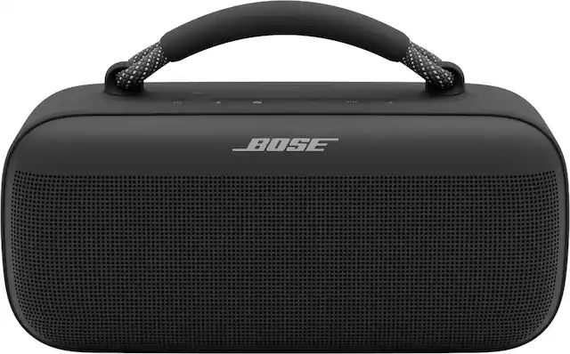 Front. Bose - Bose SoundLink Max SE Portable Bluetooth Speaker with Powerful Stereo Sound & Deep Bass - Black.