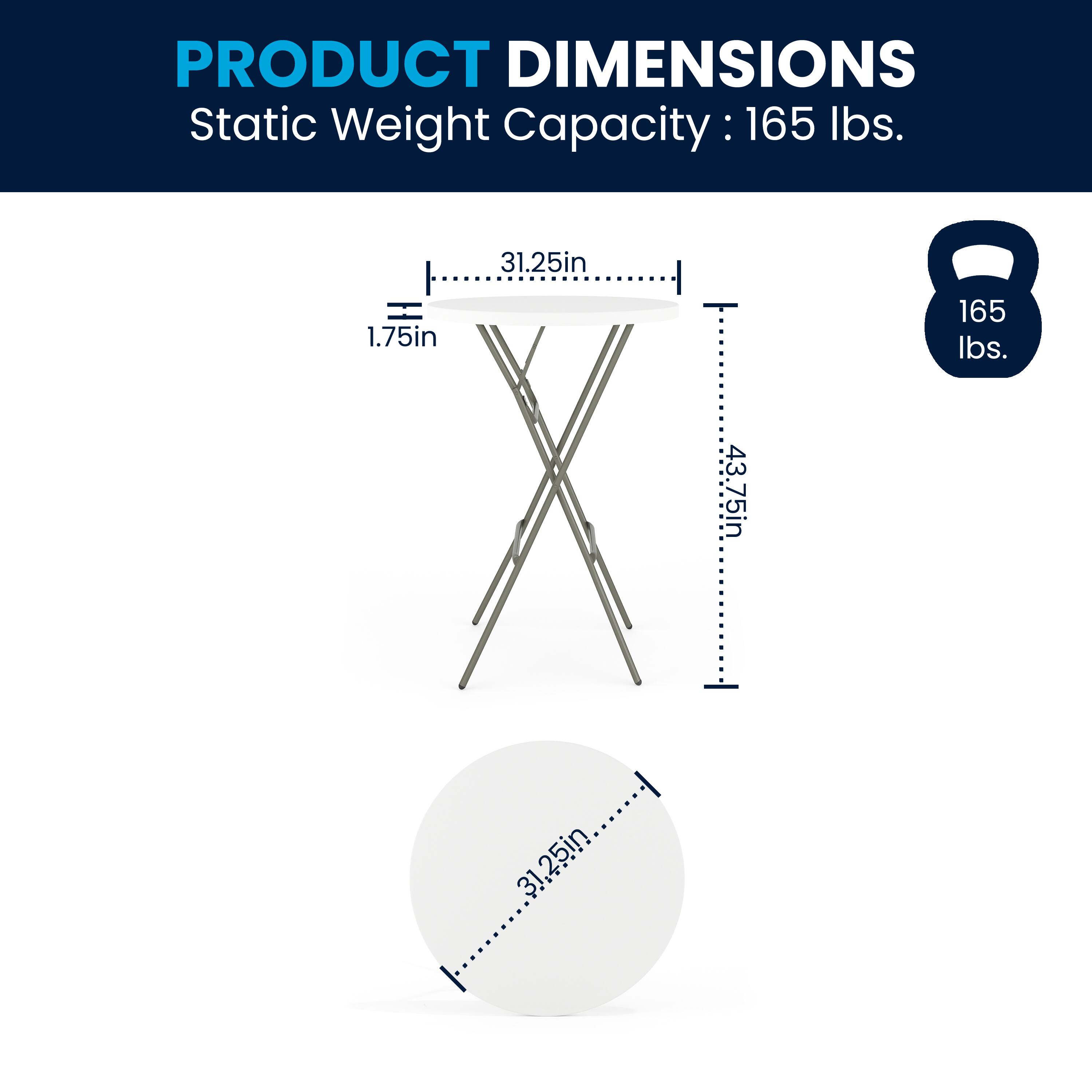 PRODUCT DIMENSIONS  
Static Weight Capacity: 165 lbs.  
31.25in x 43.75in x 1.75in