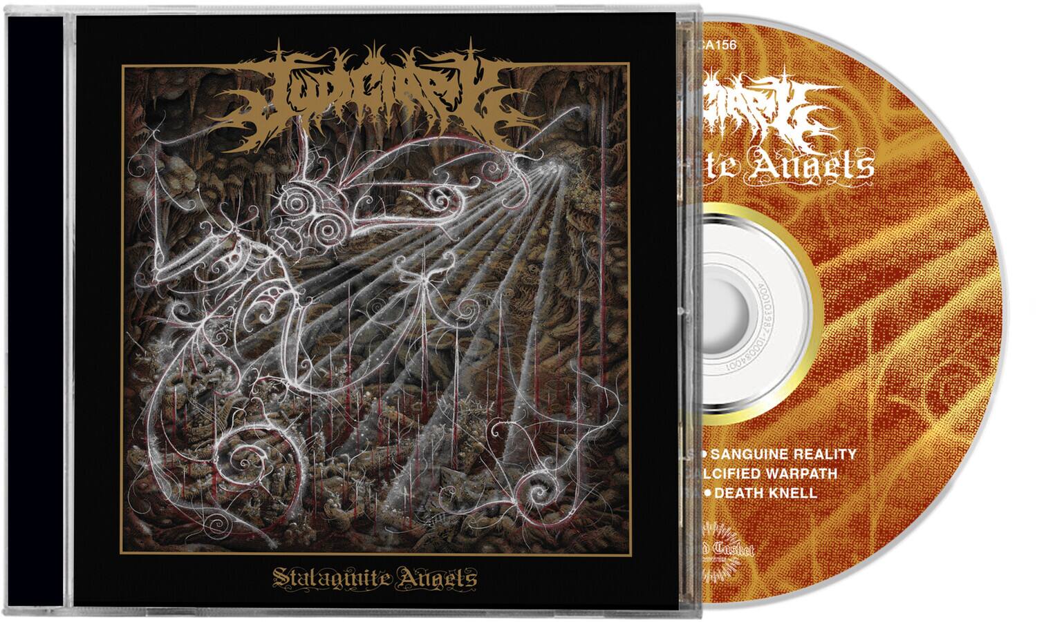 CCA156  
Stalagmite Angels  
18930100 100084001  
SANGUINE REALITY  
LICIFIED WARPATH  
DEATH KNELL  
Stalagmite Angels