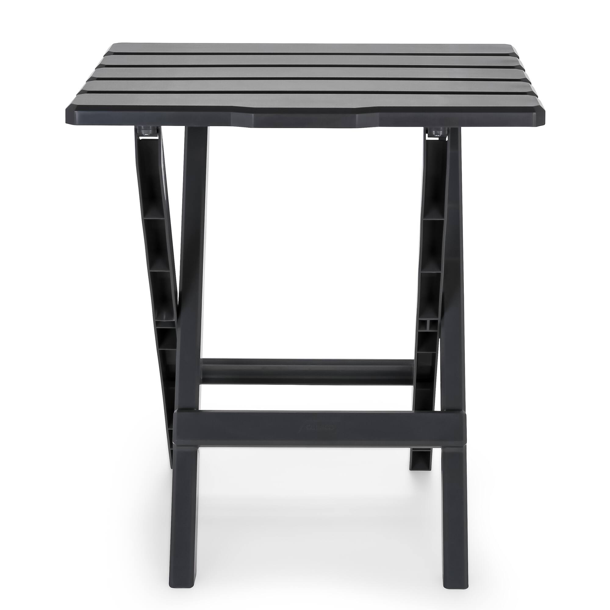 Alt View 10. Camco - Camco 51885 Large Adirondack Portable Outdoor Furniture Folding Table, Charcoal - Gray.