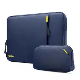 tomtoc - Defender-A13 360° Protective Recycled Laptop Sleeve Set for 16 inch MacBook Pro M5/M4/M3/M2/M1 Pro/Max 2026-2019 - Navy Blue