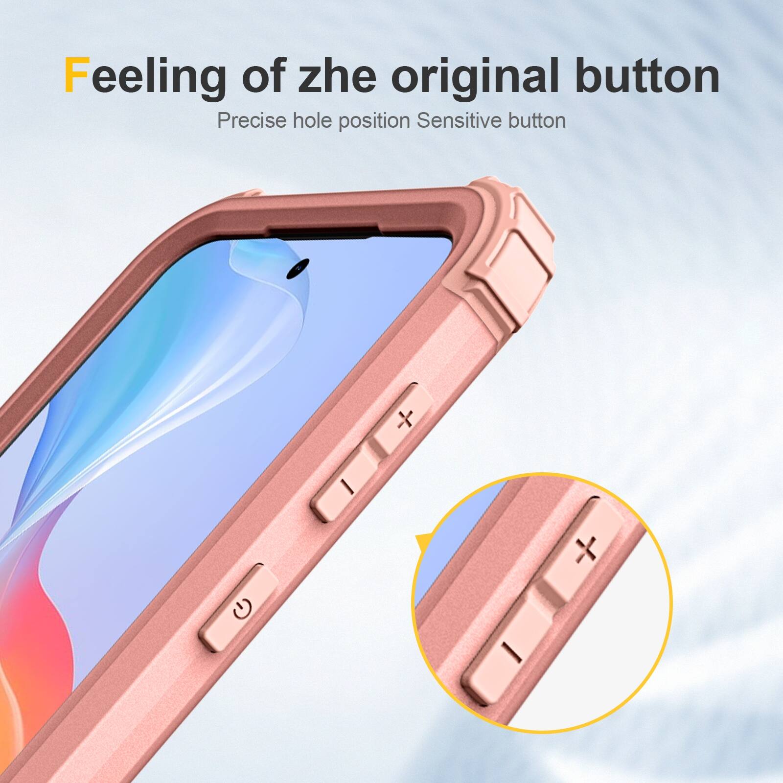Feeling of the original button  
Precise hole position  
Sensitive button
