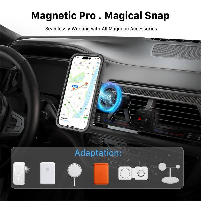 Magnetic Pro . Magical Snap Seamlessly Working with All Magnetic Accessories Adaptation: 8.0 5 2 23.0 8