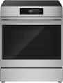 Bosch - 500 Series 30 in. Wide 5.8 Cu. Ft. Slide-In Electric Induction Range with Convection, Steam cleaning and 4 Elements - Stainless Steel