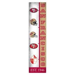 Fan Creations - San Francisco 49ers 6" x 24" Progression Wood Sign - Multicolor