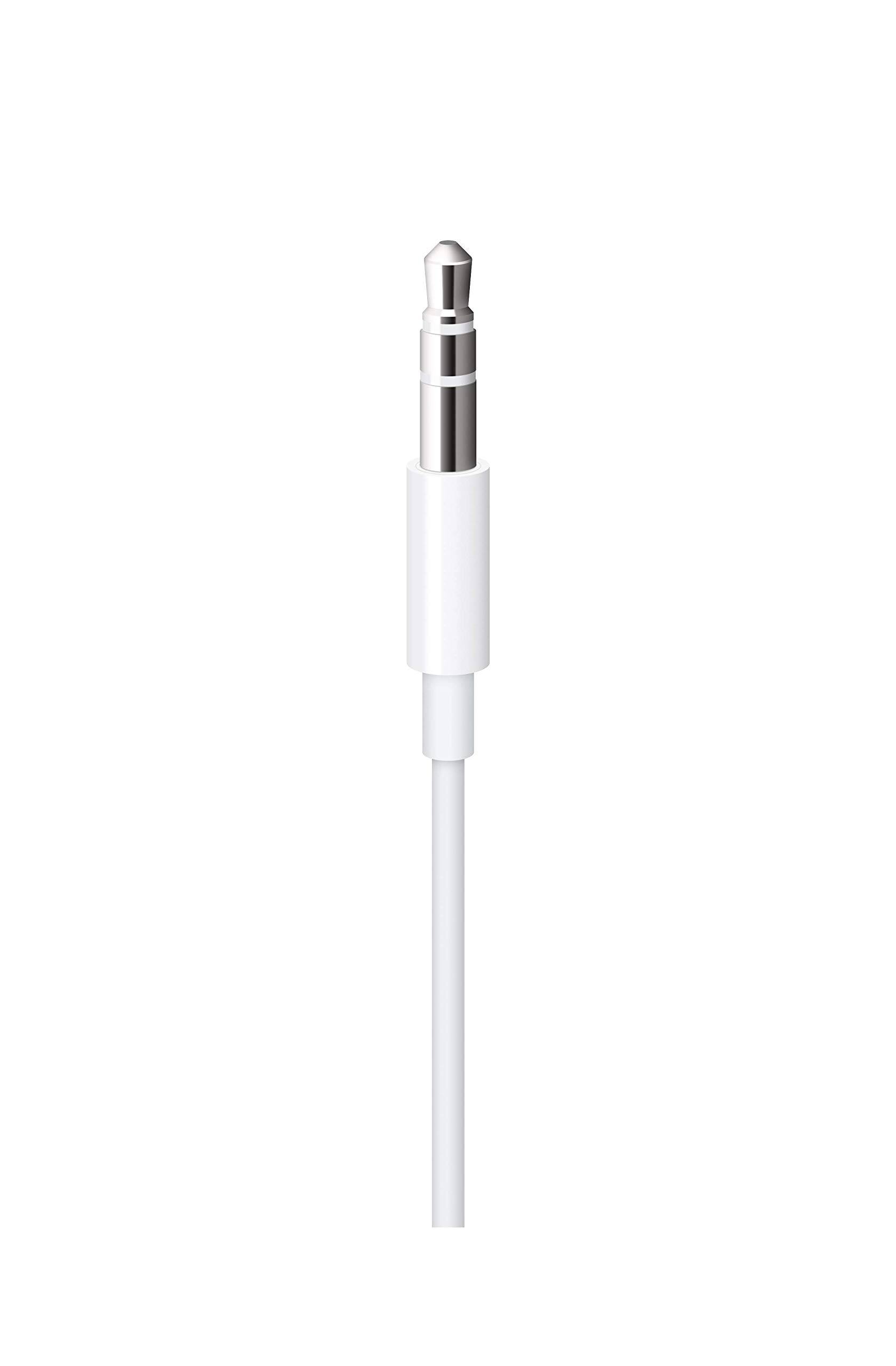 Alt View 4. Apple - Apple Lightning to 3.5 mm Audio Cable (1.2m) - White - White.