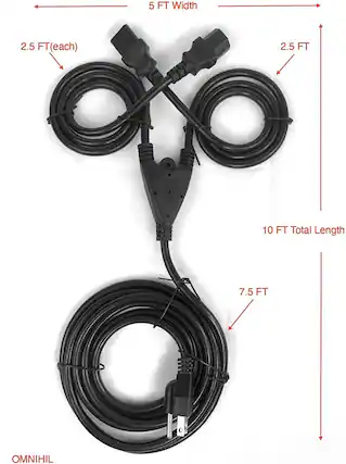 5 FT Width
2.5 FT (each)
2.5 FT
10 FT Total Length
7.5 FT
OMNIHIL