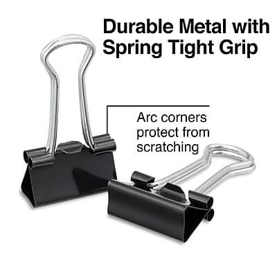 Durable Metal with Spring Tight Grip

Arc corners protect from scratching