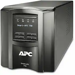 APC - Smart-UPS, Line Interactive, 750VA, Tower, 120V, 6x NEMA 5-15R outlets, SmartConnect Port+SmartSlot, AVR, LCD - Black